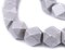 The Bead Chest Silver Cornerless Cube Wood Beads: 15mm Diamond Cut Natural Organic Beads for Jewelry Making